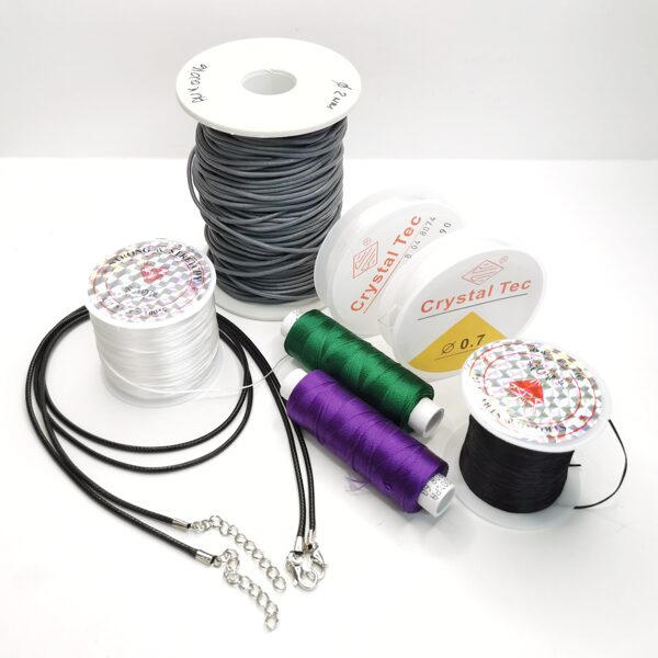 Auklas, gumijas, diegi