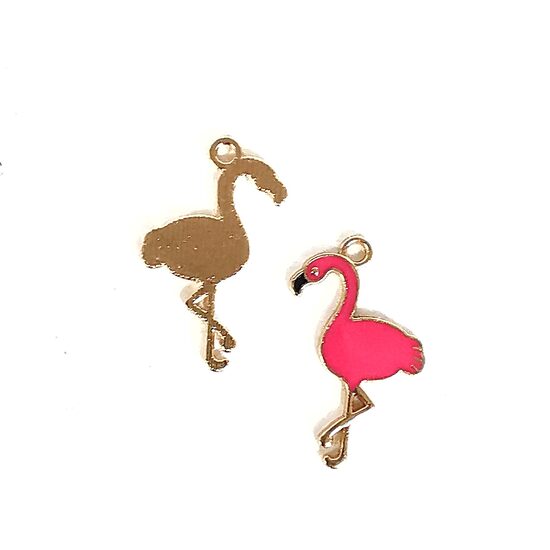 Piekariņš ar emalju flamingo 