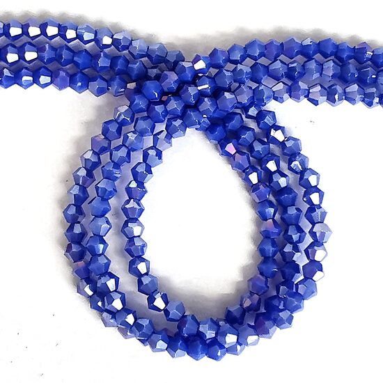 Stikla kristālu virtene 4mm (bicon) 