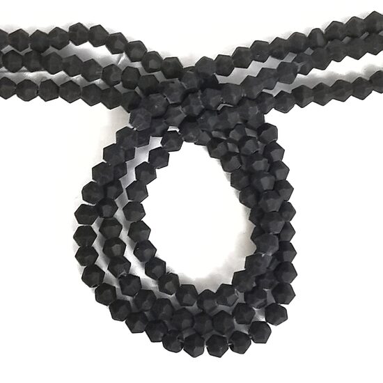 Stikla kristālu virtene 4mm (bicon) 