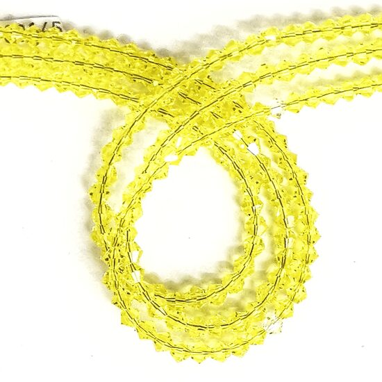 Stikla kristālu virtene 4mm (bicon) 