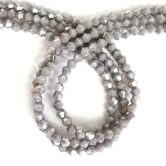 Stikla kristālu virtene 4mm (bicon) 