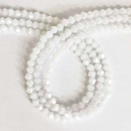 Stikla kristālu virtene 4mm (bicon) 