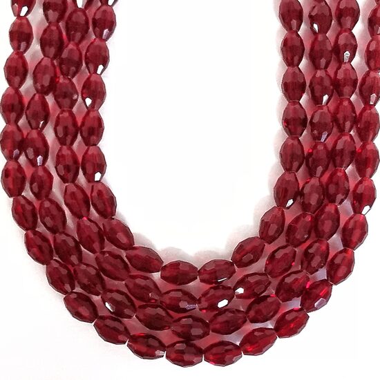 Stikla kristālu virtene 8*6mm