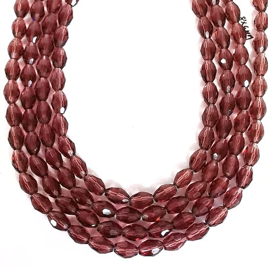 Stikla kristālu virtene 8*6mm