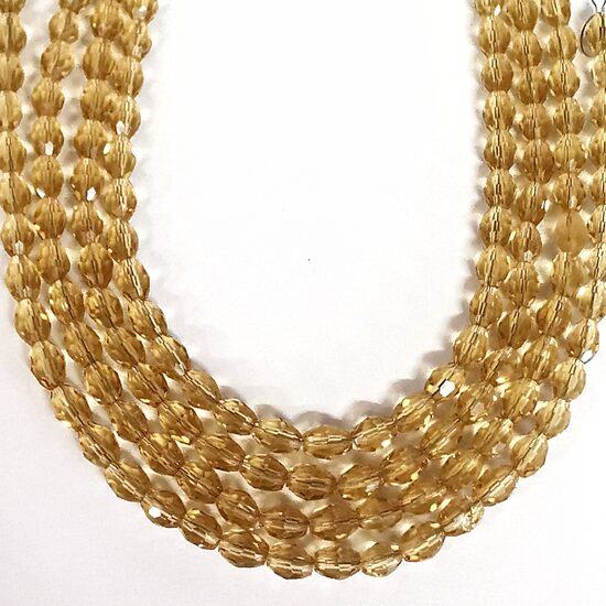 Stikla kristālu virtene 8*6mm