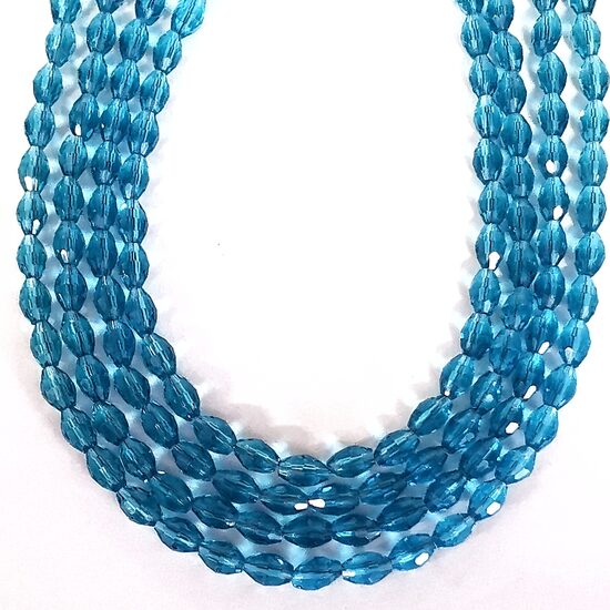 Stikla kristālu virtene 8*6mm