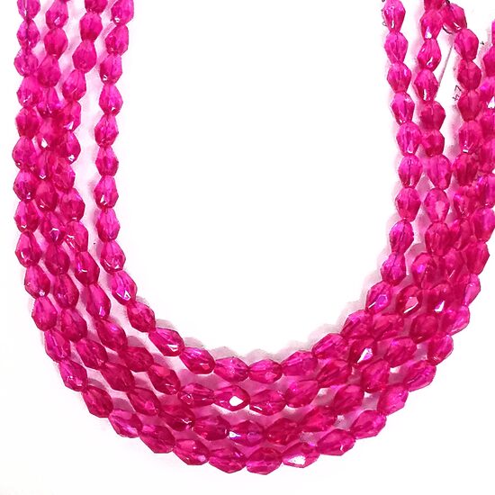 Stikla kristālu virtene 8*6mm