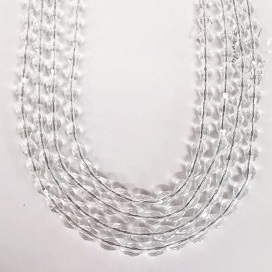 Stikla kristālu virtene 8*6mm