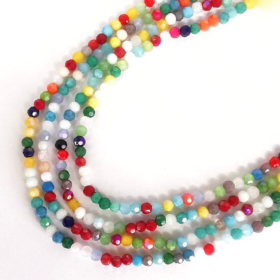 Stikla kristālu virtene 4mm