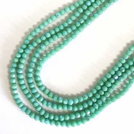 Stikla kristālu virtene 4mm