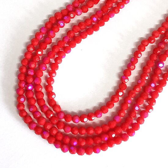 Stikla kristālu virtene 4mm