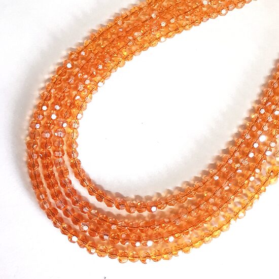 Stikla kristālu virtene 4mm