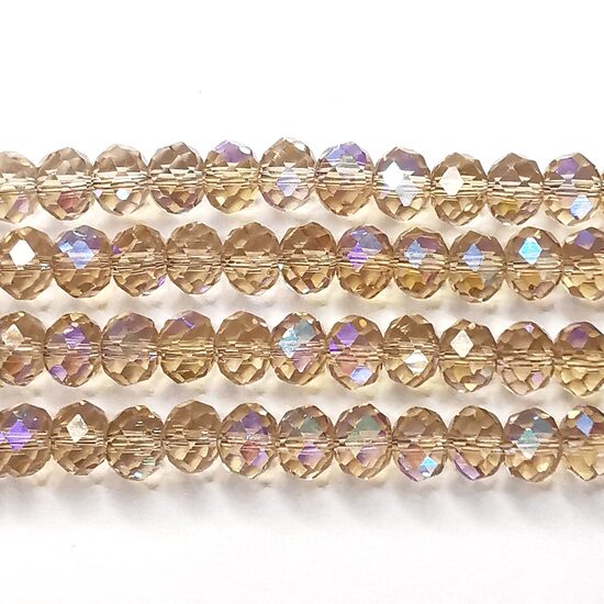 Stikla kristālu virtene 10*8mm 