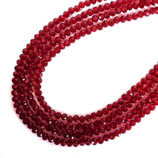 Stikla kristālu virtene 6*5mm