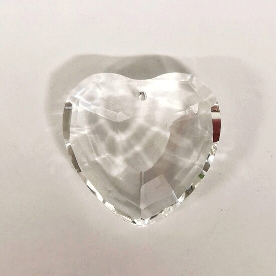 Stikla kristāls sirds 33*33mm