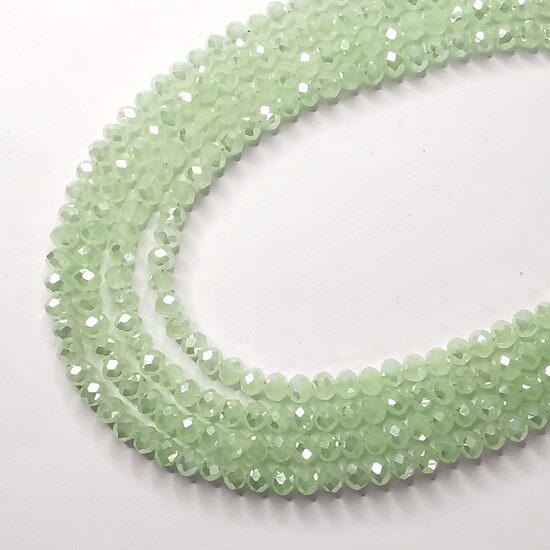 Stikla kristālu virtene 6*4mm