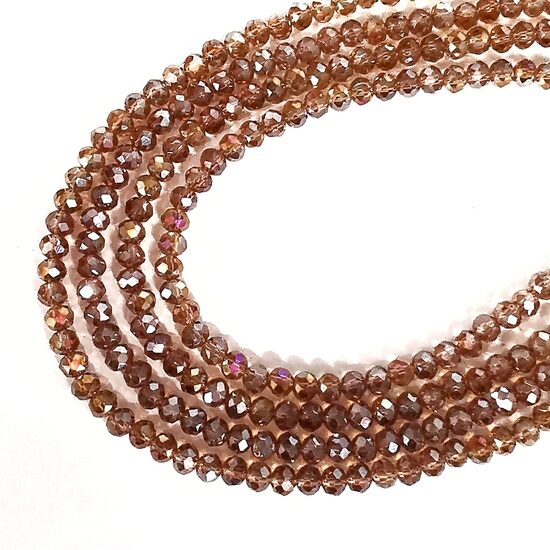 Stikla kristālu virtene 6*5mm