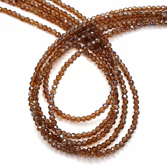 Stikla kristālu virtene 3*2,5mm