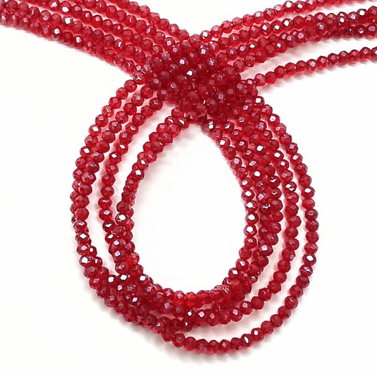 Stikla kristālu virtene 3*2,5mm