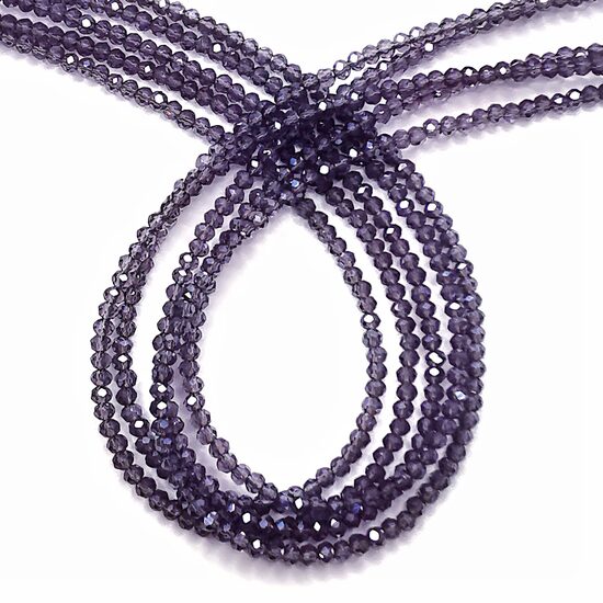 Stikla kristālu virtene 3*2mm