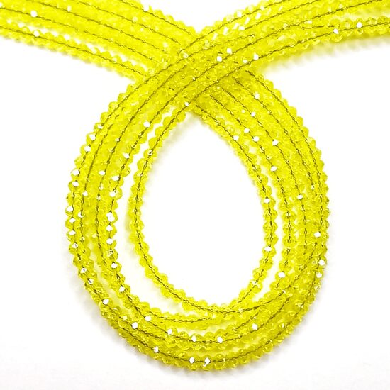 Stikla kristālu virtene 3*2,5mm