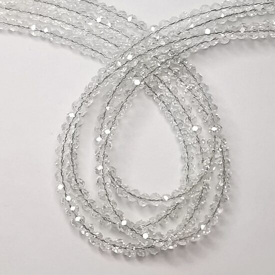 Stikla kristālu virtene 4*3mm