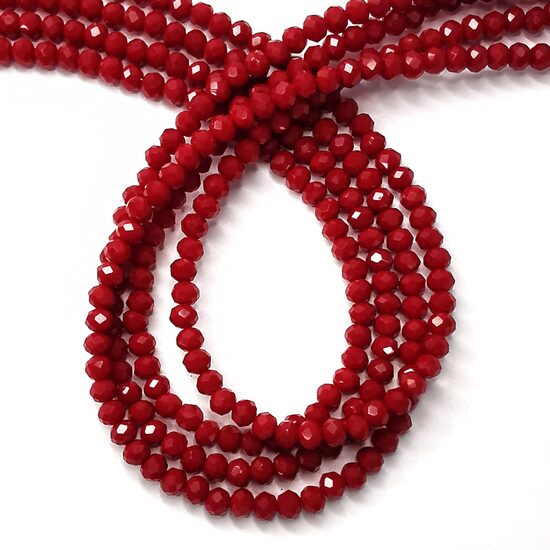 Stikla kristālu virtene 4*3mm