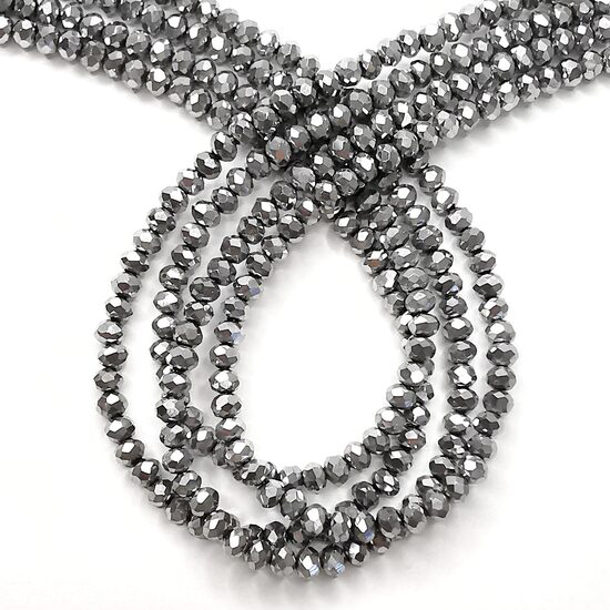 Stikla kristālu virtene 4*3mm