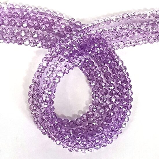 Stikla kristālu virtene 4*3,5 mm