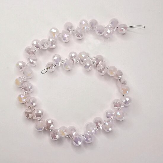 Stikla kristālu virtene 10*8mm