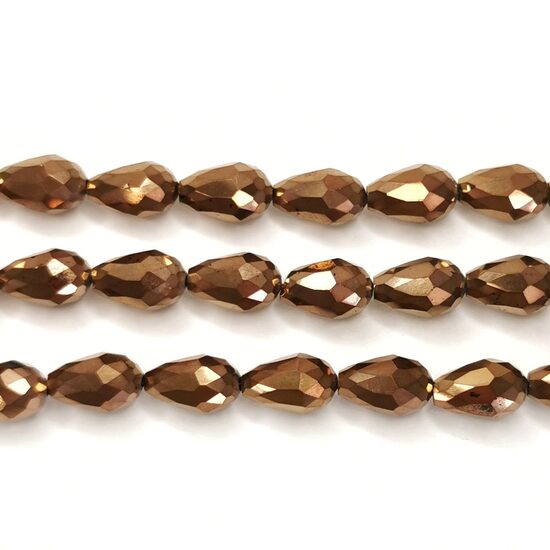 Stikla kristālu virtene 15*10mm