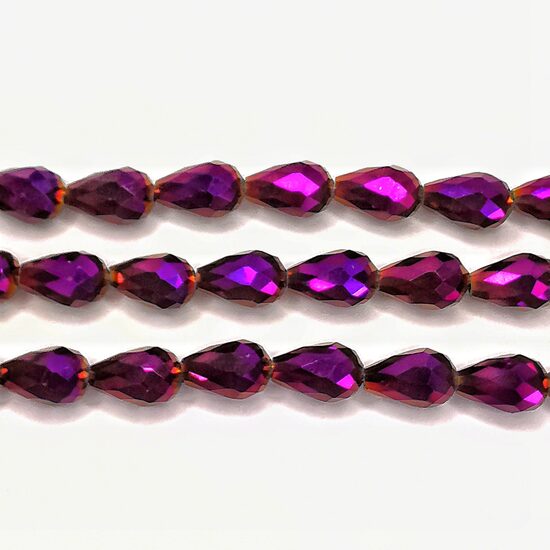 Stikla kristālu virtene 15*10mm