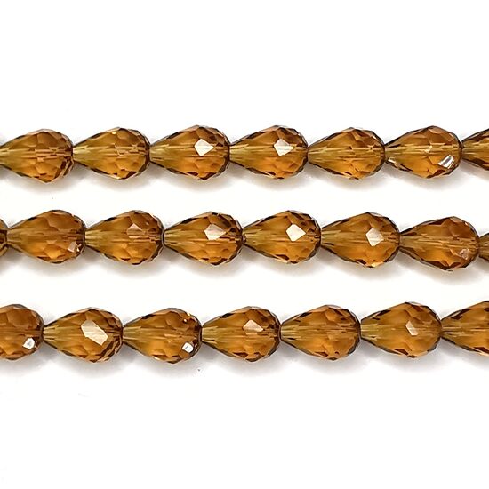 Stikla kristālu virtene 15*10mm