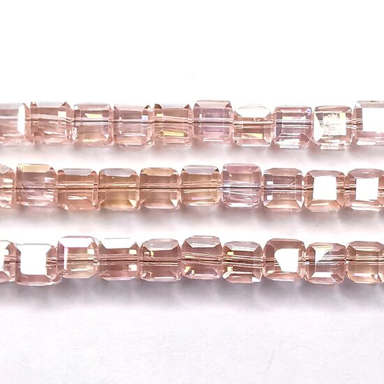 Stikla kristālu virtene 7*7*7mm