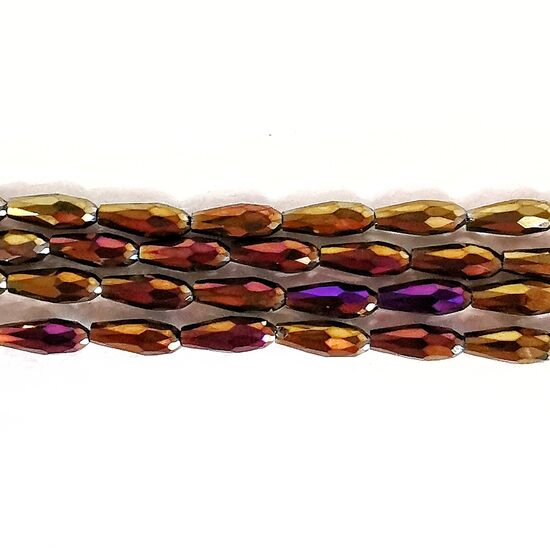 Stikla kristālu virtene 15*6mm