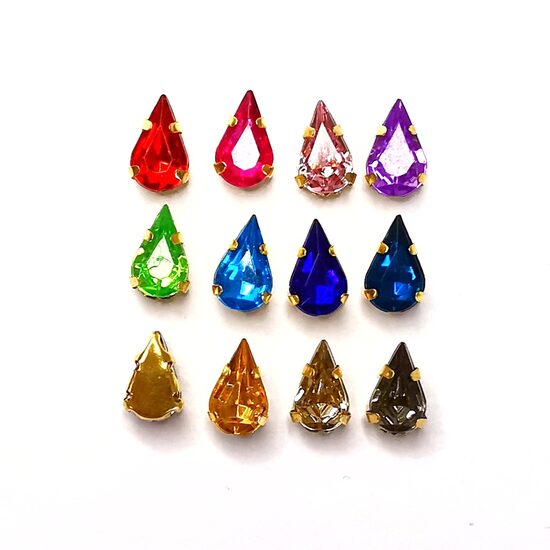 Piešujami kristāli ar ietvaru 10*6mm