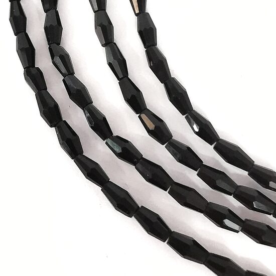 Stikla kristālu virtene 8*4 mm (bicon) 