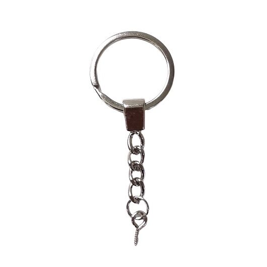 Riņķis ar ķēdīti un ar ieskrūvējamu cilpiņu