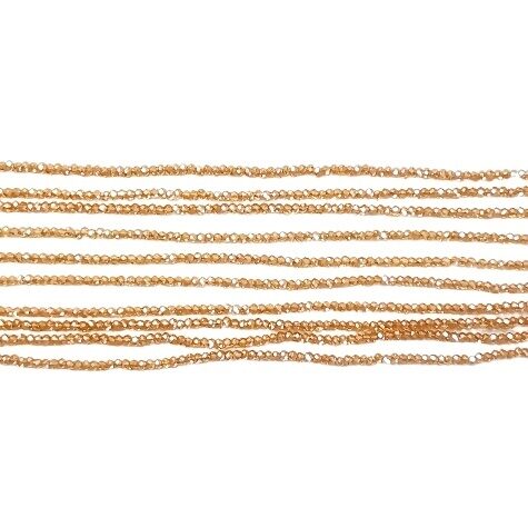 Stikla kristālu virtene 2*1,5 mm