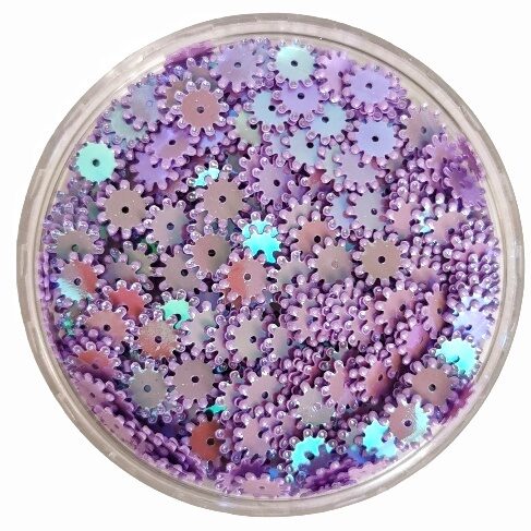 Dekori lillā puķītes