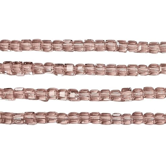 Stikla kristālu virtene 4*4mm