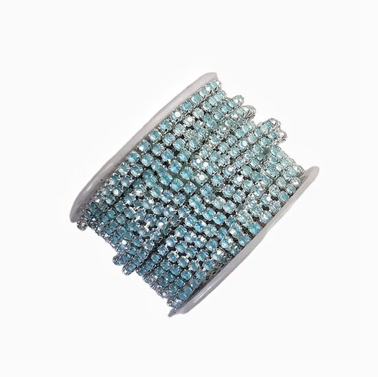 Ķēdīte ar kristāliem 3mm