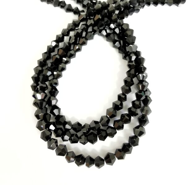 Stikla kristālu virtene 4mm (bicon)