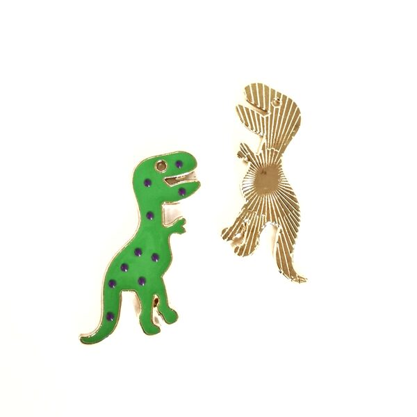 Piekariņš ar emalju dinozaurs