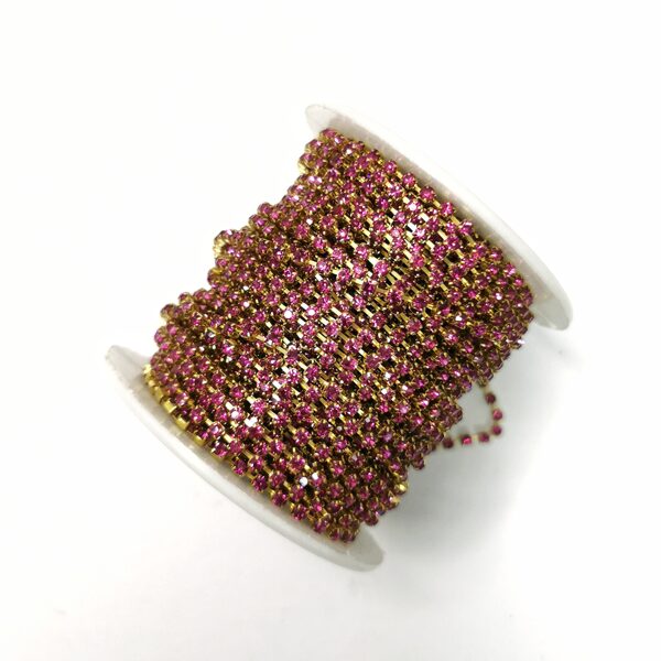 Ķēdīte ar kristāliem 2,5mm