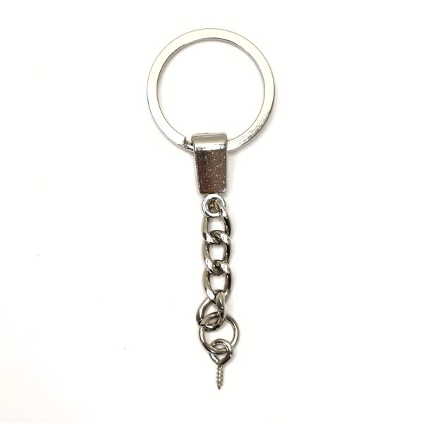 Riņķis ar ķēdīti un ar ieskrūvējamu cilpiņu