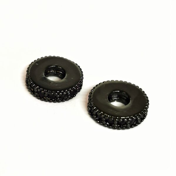 Starplika ripiņa ar cirkoniem 8*2 mm