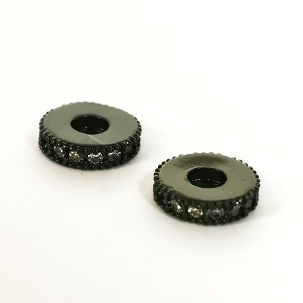 Starplika ripiņa ar cirkoniem 8*2 mm