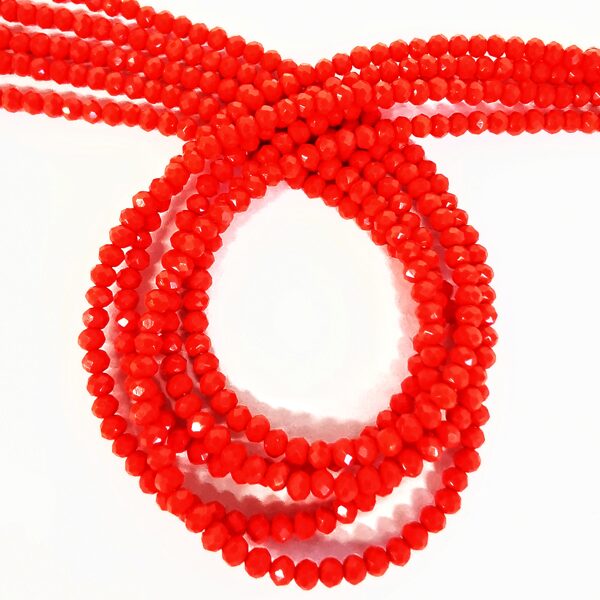 Stikla kristālu virtene 3*2.5mm